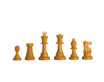 Regulation Silicone Tournament Chess Pieces - 3.5