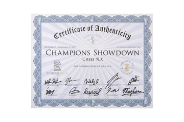 The 2023 Champions Showdown Chess 9LX Official Series Chess Pieces - DGT-Enabled