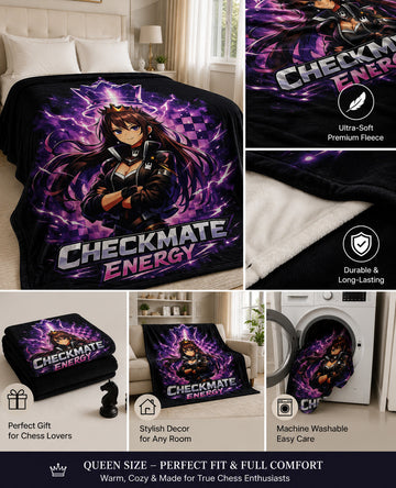 CheckMate Energy Fleece Blanket