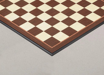 Striped Ebony and Bird's Eye Maple Standard Traditional Chess Board - 3