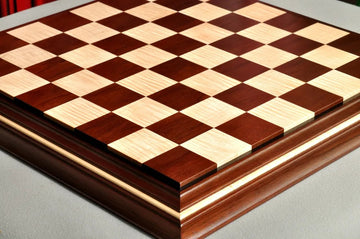 Signature Contemporary II Chess Board - Peruvian Nogal / Curly Maple - 2.5