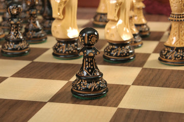 The Burnt Zagreb '59 Series Chess Set, Box, & Board Combination