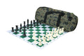 Deluxe Chess Set Combination and Single Weighted Regulation Pieces | Thin Mousepad Chess Board | Deluxe Bag