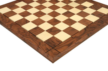 Walnut Burl & Maple Reproduction of the Drueke Chess Board - 2.5
