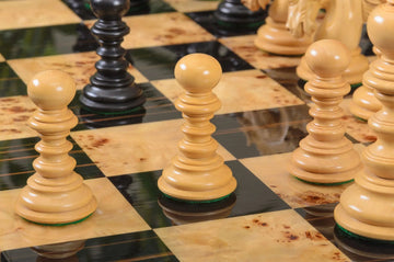 The Savano Series Artisan Wood Chess Pieces - 4.4