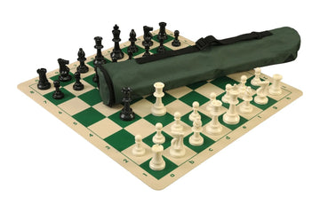Quiver Chess Set Combination and Single Weighted Regulation Pieces | Silicone Chess Board | Quiver Bag