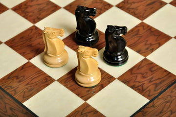 Brown Erable and Bird's Eye Maple Standard Traditional Chess Board