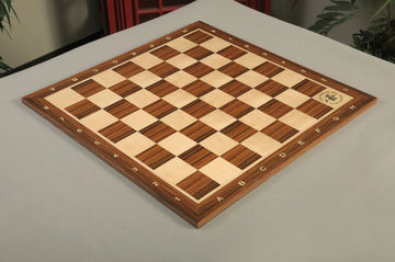 Burmese Rosewood and Maple Wooden Tournament Chess Board