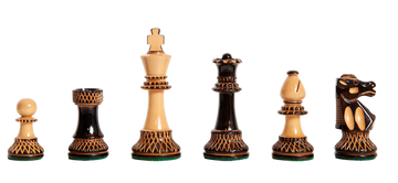 The Burnt Club Series Chess Pieces - 3.75" King