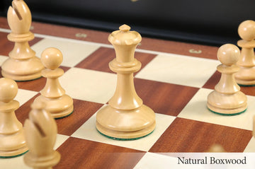 The B.H. Wood Tournament Series Wood Chess Set, Box, & Board Combination