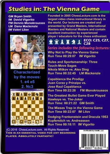 Studies in The Vienna Game - Chess Lecture - Volume 150