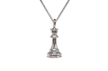 Caissa Collection Chess Pendant Necklace – QUEEN