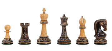 The Burnt Leningrad Series Chess Pieces - 4.0" King