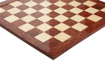 Vavona Burl & Maple Signature Traditional Chess Board - Gloss Finish
