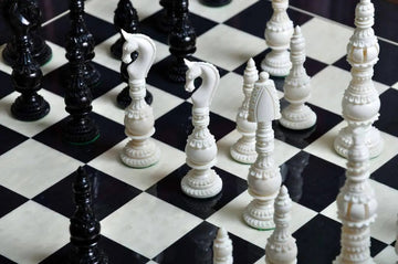 The Vizagapatam Luxury Bone Chess Pieces - 6.1