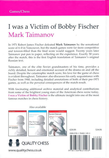 I was a Victim of Bobby Fischer - PAPERBACK