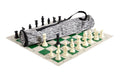 Quiver Chess Set Combination - Single Weighted Regulation Pieces | Vinyl Chess Board | Quiver Bag