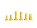 Regulation Silicone Tournament Chess Pieces - 3.5