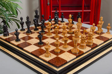 The Anglo-Dutch Reproduction Series Luxury Wood Chess Pieces - 4.75