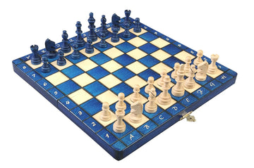 The Blue Magnetic Chess Set