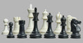 The Reykjavik Series Plastic Chess Pieces - 3.75