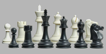 The Reykjavik Series Plastic Chess Pieces - 3.75