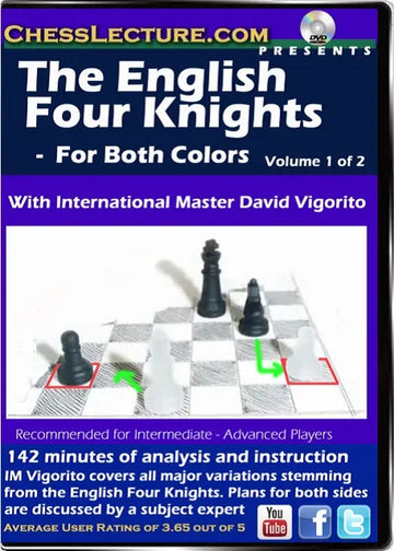 E-DVD The English Four Knights (2 DVDS) - Chess Lecture - Volume 73