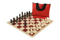Standard Chess Set Combination with Silicone Chess Board - Single Weighted Regulation Pieces | Silicone Chess Board | Standard Bag