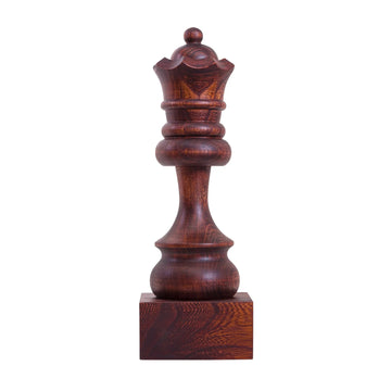 Decorative Wood Chess Piece - Queen