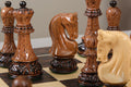 The Burnt Golden Rosewood Zagreb '59 Series Chess Pieces - 3.875