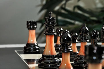 The Contemporary Series Plastic Chess Pieces - 3.5