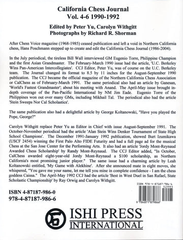 California Chess Journal - Volume 4-6 1990 - 1992