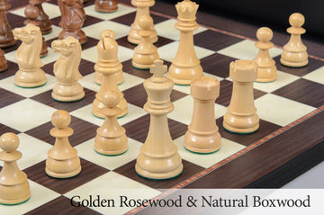 The Windsor Series Wood Chess Set, Box, & Board Combination
