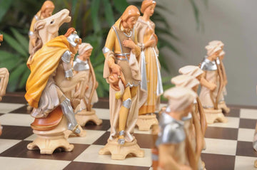 The Pyrenees Series Hand Painted Chess Pieces - From The Val Gardena Collection - 6.3