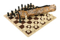 Quiver Chess Set Combination and Single Weighted Regulation Pieces | Silicone Chess Board | Quiver Bag