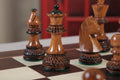 The Burnt Golden Rosewood Championship Series Chess Pieces - 3.75