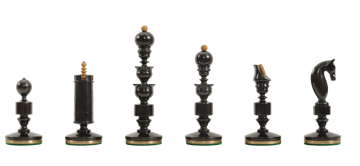 The Camaratta Collection - The Biedermeier Pre-Staunton Vintage Series Luxury Chess Pieces - 4.4" King