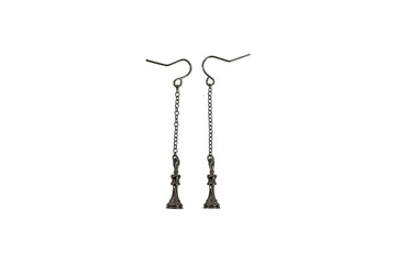 Caissa Collection Chess Pendant Earrings – KING