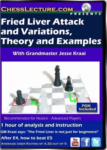 E-DVD Fried Liver and Variations, Theory and Examples - Chess Lecture - Volume 70