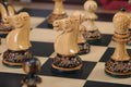 The Burnt Reykjavik II Series Chess Set, Box, & Board Combination