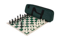 Deluxe Chess Set Combination and Single Weighted Regulation Pieces | Vinyl Chess Board | Deluxe Bag