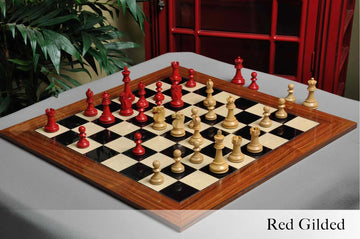 The Reykjavik II Series Gilded Chess Pieces - 3.75