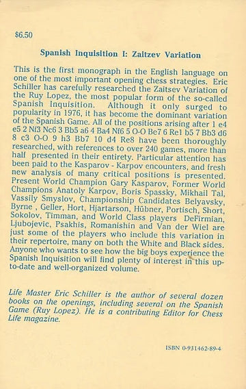 CLEARANCE - The Spanish Inquisition Volume 1 - The Zaitsev Variation