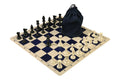 Drawstring Chess Set Combination with Silicone Chess Board and Triple Weighed Pieces