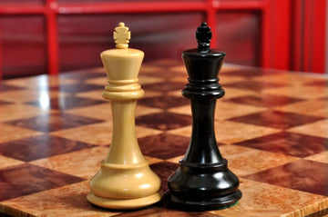 PRE-ORDER - Signature Contemporary Chess Board - WALNUT BURL  / MAPLE BURL - 2.5