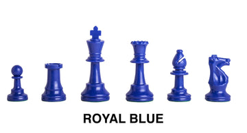 Regulation Colored Plastic Chess Pieces - 3.75" King