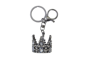 Metal Queen's Crown Keychain - 1"