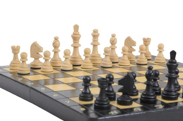 The Black Magnetic Chess Set