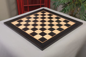 Macassar Ebony & Bird's Eye Maple Signature Traditional Chess Board