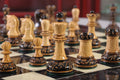 The Burnt Golden Rosewood Dubrovnik Series Chess Pieces - 3.75